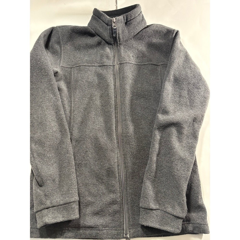 Columbia Fleece Jacket Gray Full Zip‎ Pockets Women's Size Large